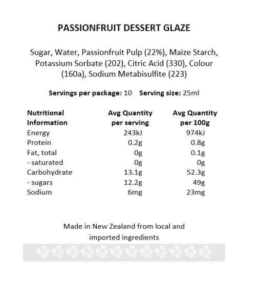 Passionfruit Glaze