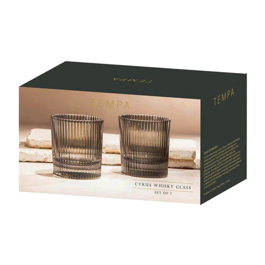 Cyrus Charcoal 2pk Whisky Glass