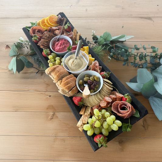 Picton Timber Rectangular Tray Black