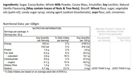 Chocolate Bark – Milk Chocolate & Biscoff