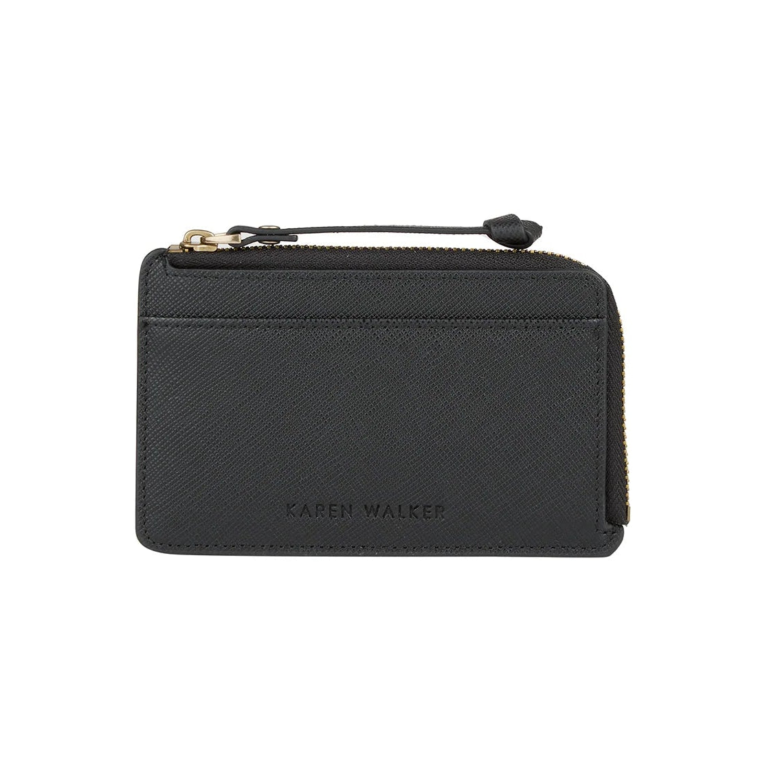 Leather Zip Cardholder Black – Artful & Sage Collective