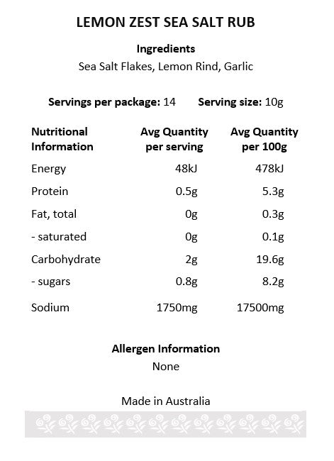 Olsson’s Sea Salt Rub Lemon Zest Canister