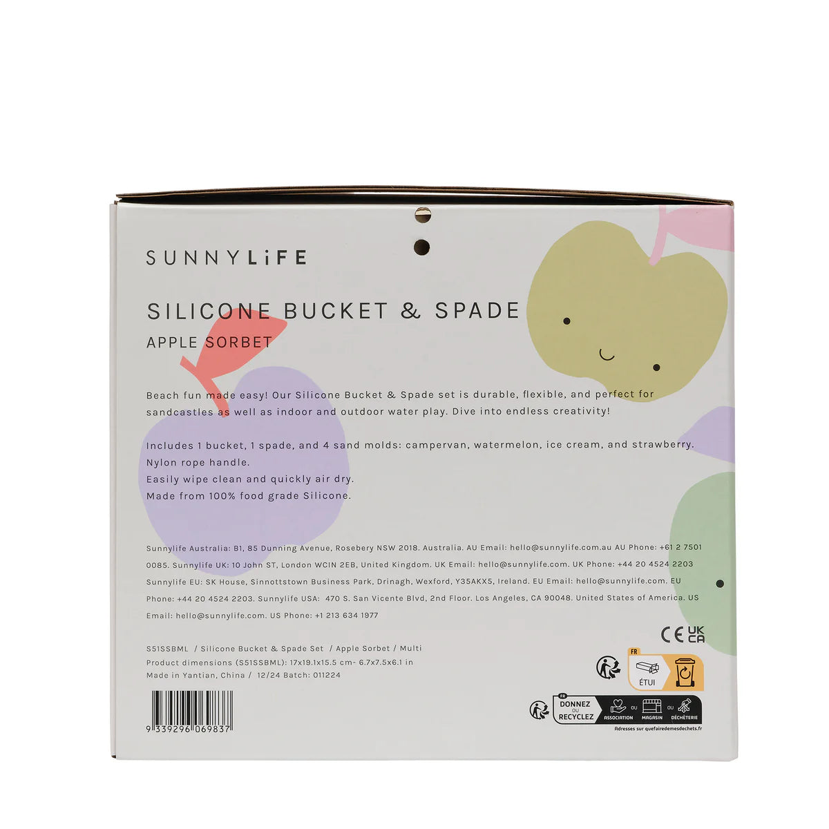 Silicone Bucket & Spade Set - Apple Sorbet