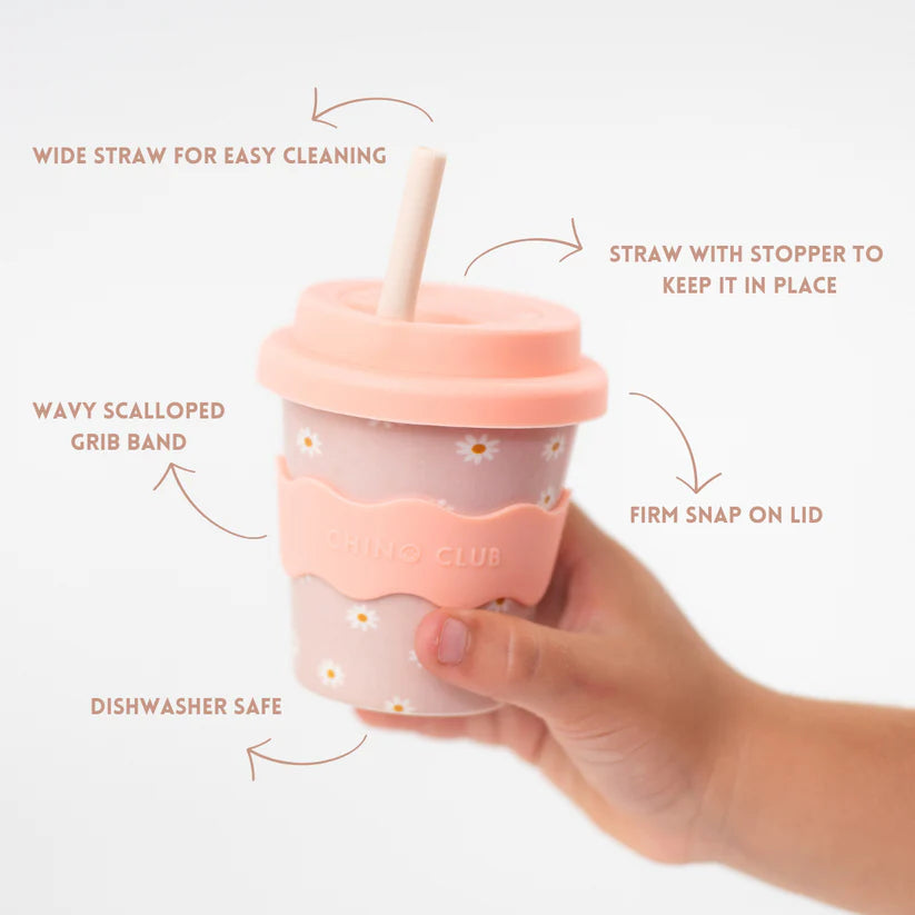 Chino Cup Pink Daisy Baby 4 oz