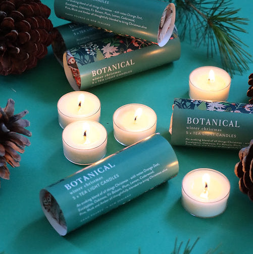 Botanical Christmas Scented Tealight 5 Pack