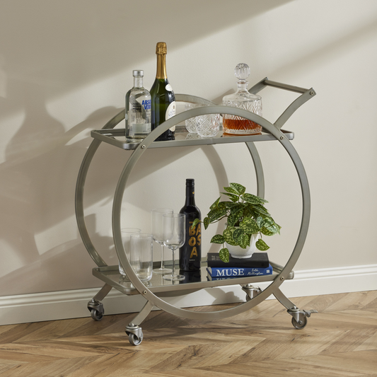 Amalfi Walter Drinks Trolley - Silver