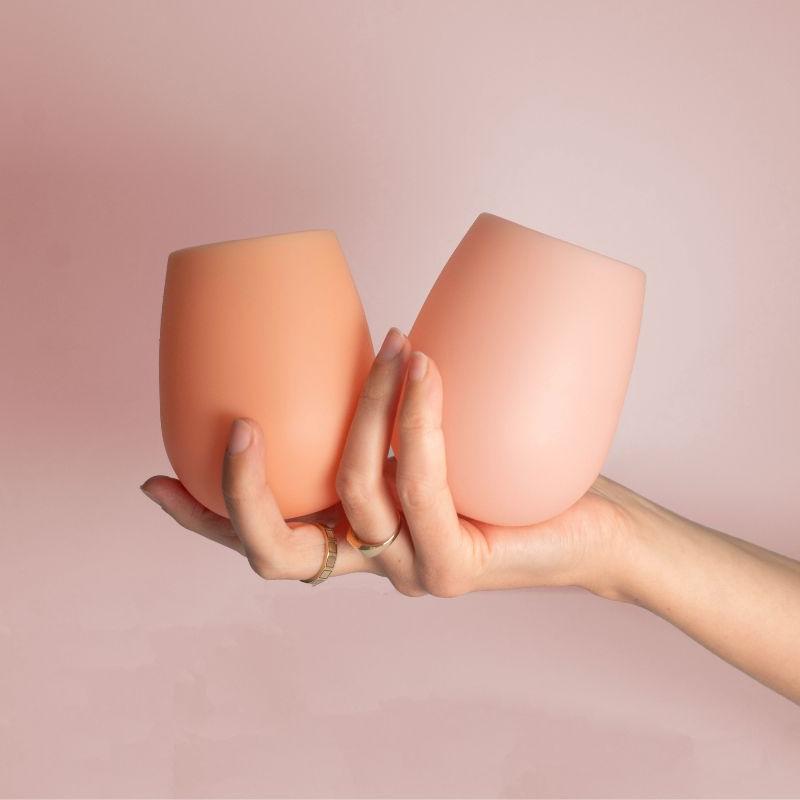 Porter Green Peach + Petal Fegg Silicone Unbreakable Glasses