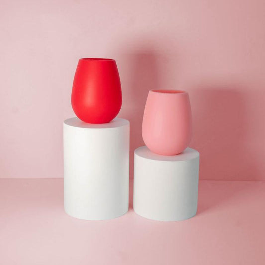 Porter Green Cherry + Blush Fegg Silicone Unbreakable Glasses