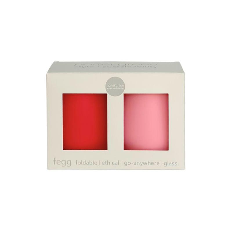 Porter Green Cherry + Blush Fegg Silicone Unbreakable Glasses