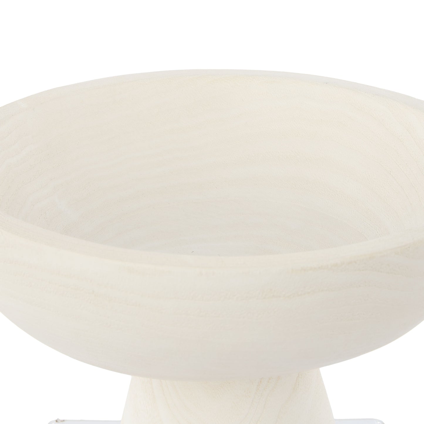 Picton Footed Timber Bowl White