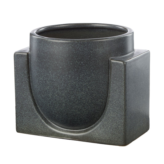 Amalfi Ponti Stoneware Planter Black
