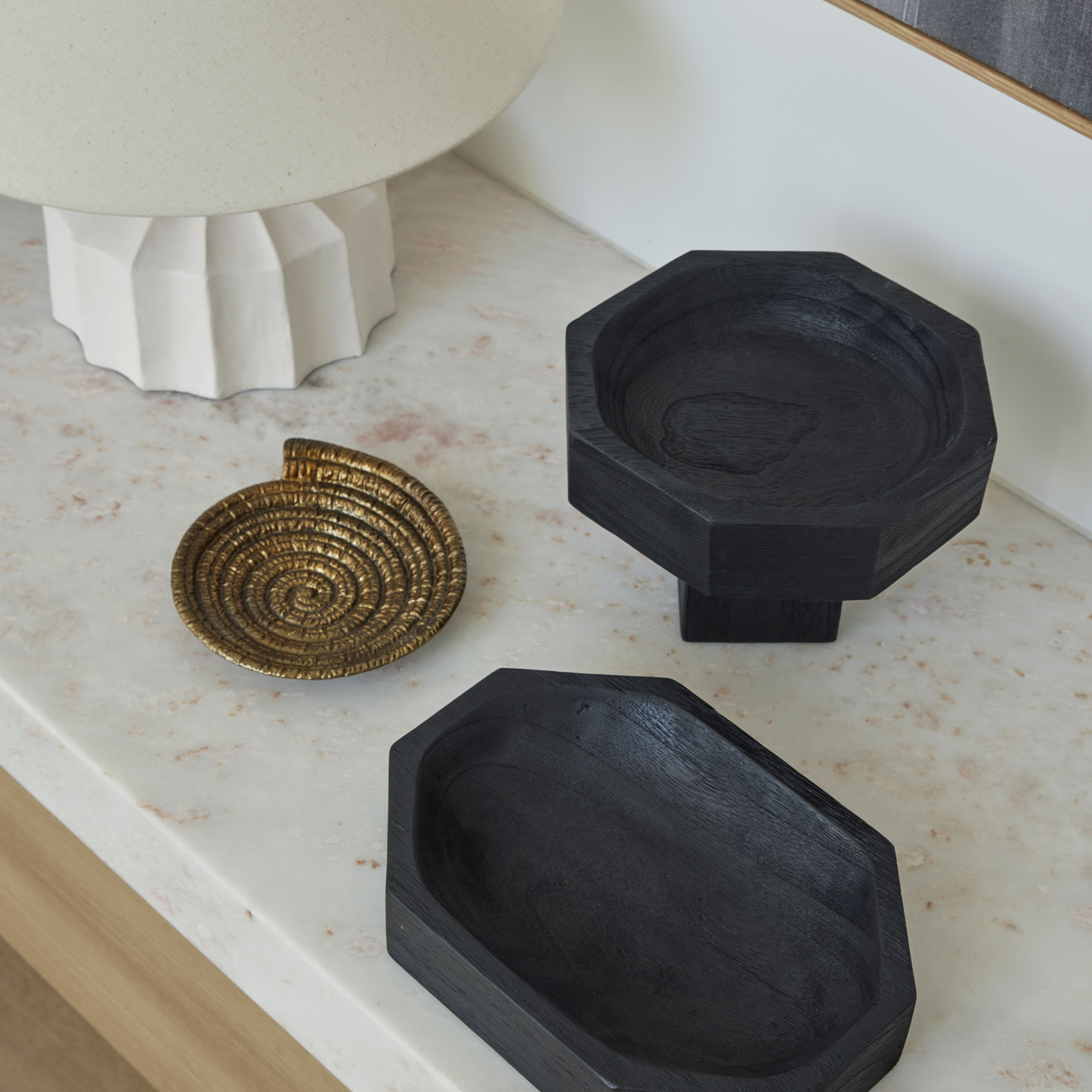 Amalfi Torcer Coil Dish Brass