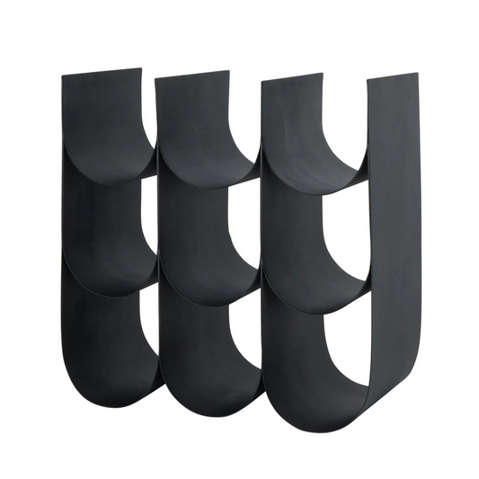 Davis & Waddell Scalloped 9 Bottle Wine Rack