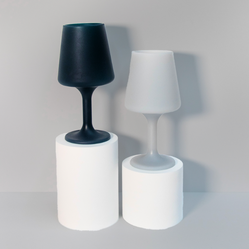 Porter Green Smoke + Storm Swepp Silicone Unbreakable Wine Glasses