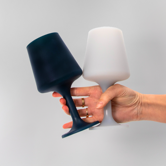 Porter Green Smoke + Storm Swepp Silicone Unbreakable Wine Glasses