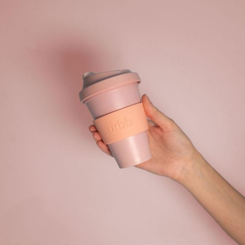 Porter Green Peach + Petal Urbb Biodegradable Bamboo Coffee Cup