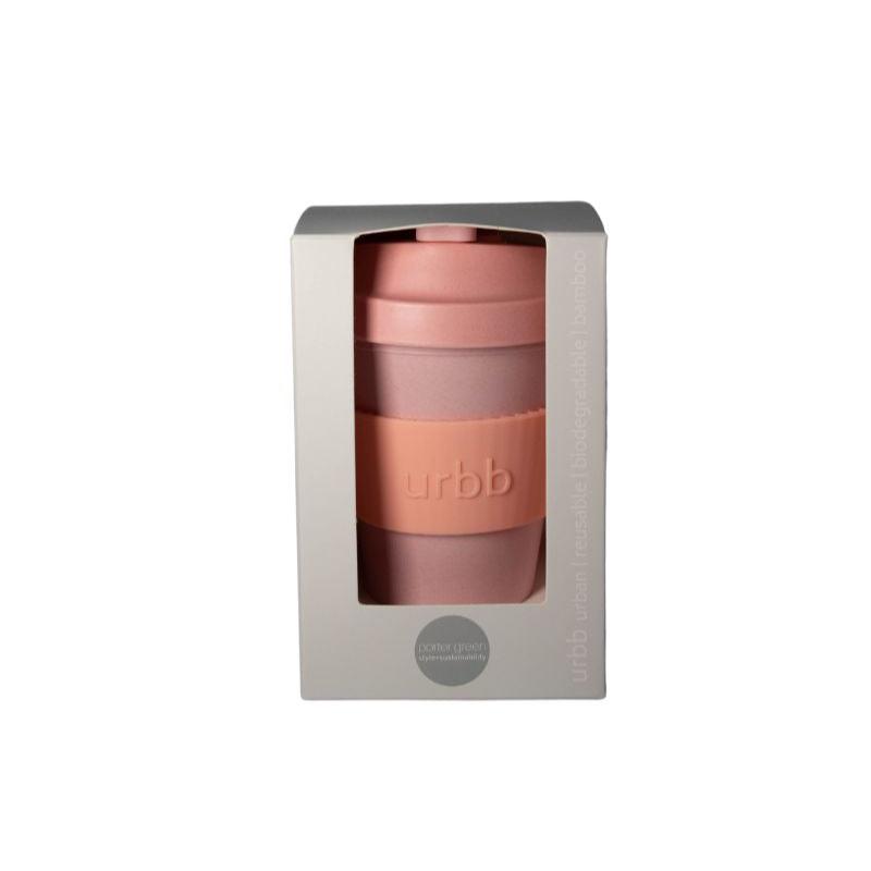 Porter Green Peach + Petal Urbb Biodegradable Bamboo Coffee Cup