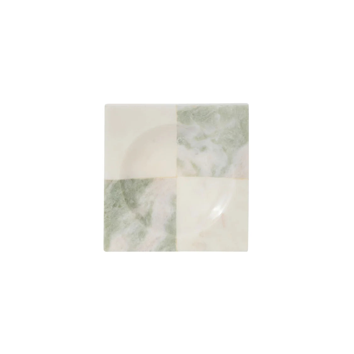 Amalfi Sachi Check Dish White & Onxy