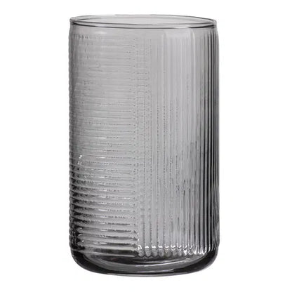 Savannah Ribbed Graphite 4 Pack Highball