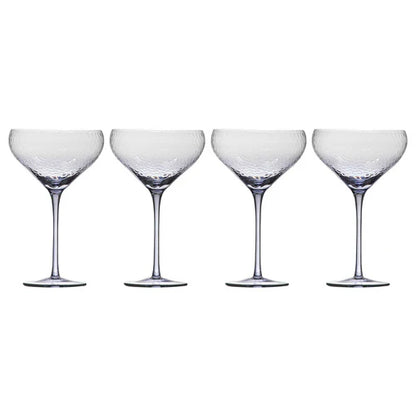 Dimpled Midnight 4pk Coupe Glass