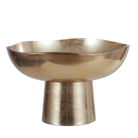 Rogue Metal Footed Bowl Gold