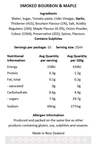 Smoked Bourbon & Maple BBQ Sauce