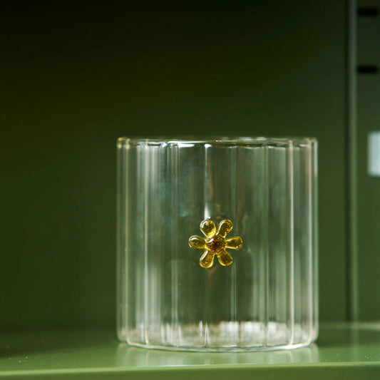 Haven Glass Tumbler - Flower
