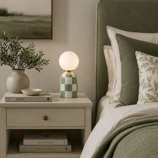 Emporium Archie Table Lamp Green