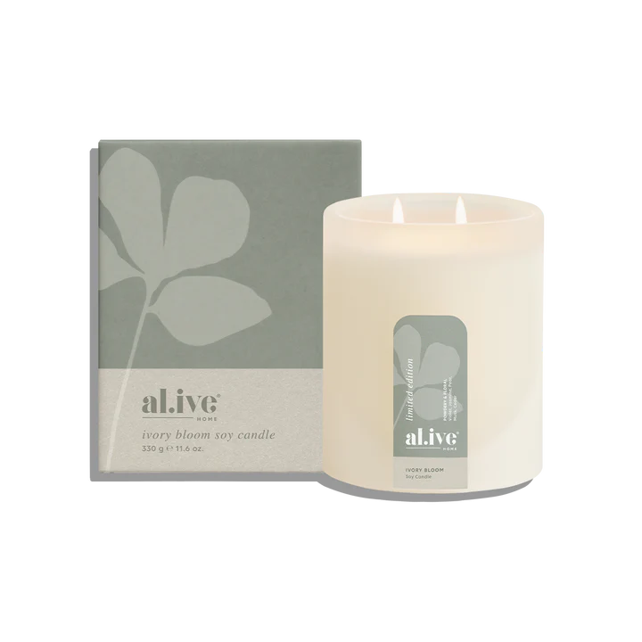 Al.ive Ivory Bloom Soy Candle