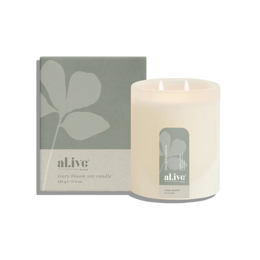 Al.ive Ivory Bloom Soy Candle