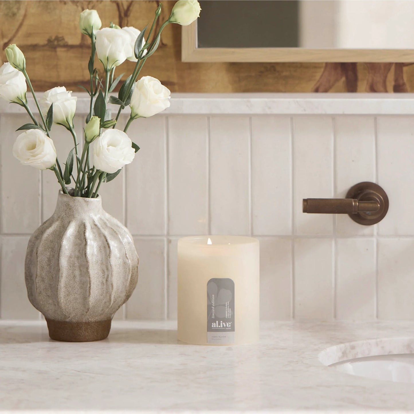 Al.ive Ivory Bloom Soy Candle