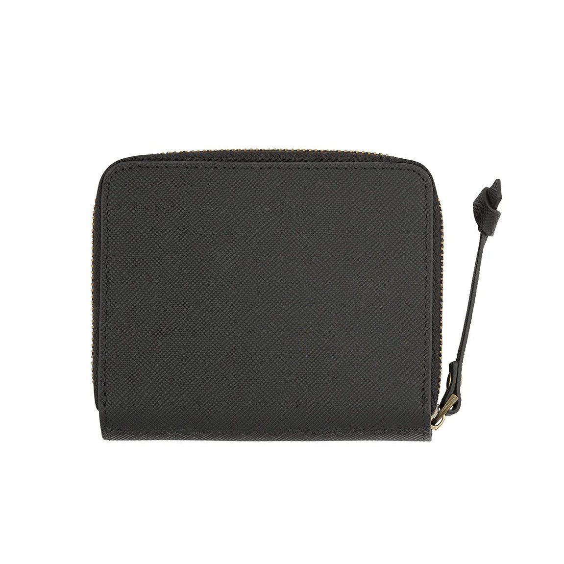 Leather Zip Wallet Black
