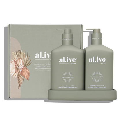 Al.ive Wash & Lotion Duo - Green Pepper & Lotus