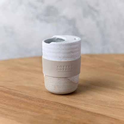 White Speckle Travel Mug - The Wanderer