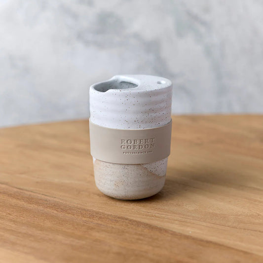 White Speckle Travel Mug - The Wanderer