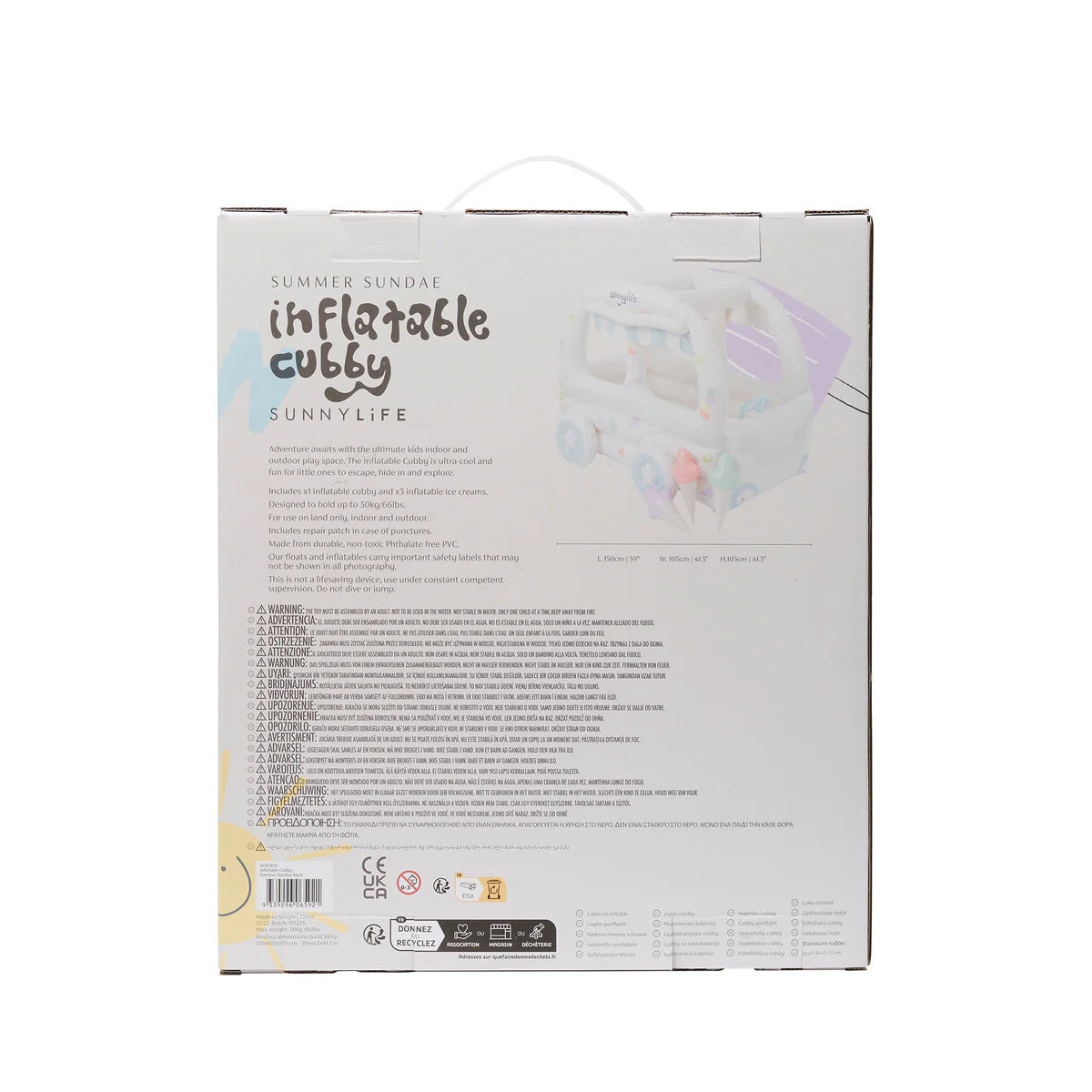 Inflatable Cubby Summer Sundae