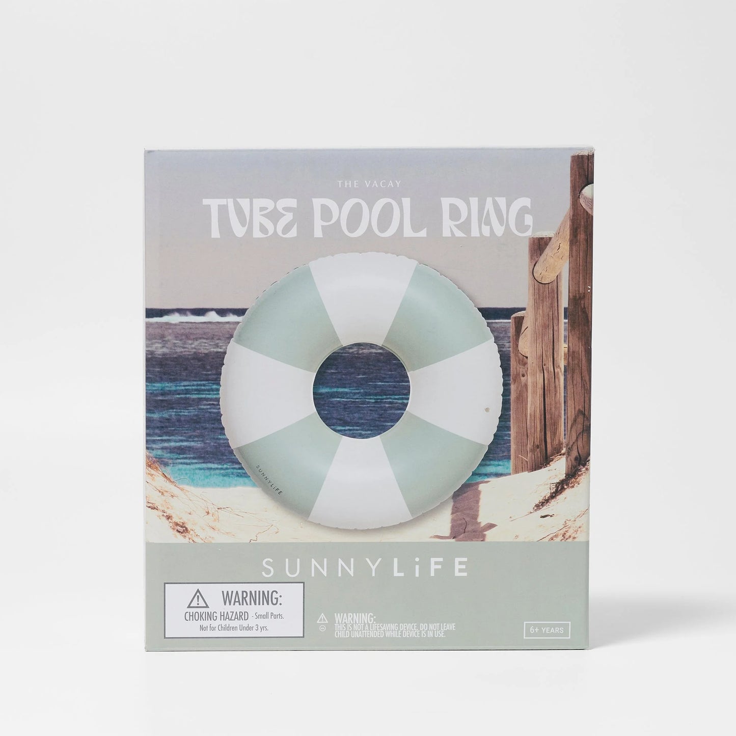 Tube Pool Ring - Olive Stripe