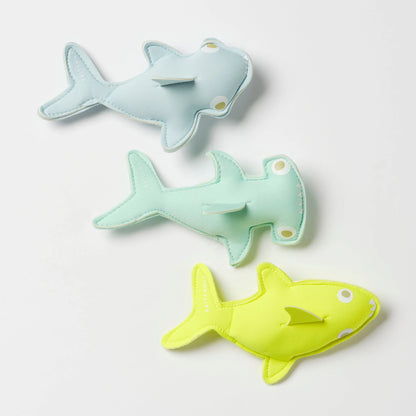 Dive Buddies Salty the Shark Aqua Neon Yellow