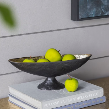 Black Oval Bowl