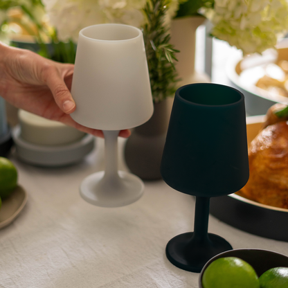Porter Green Smoke + Storm Swepp Silicone Unbreakable Wine Glasses