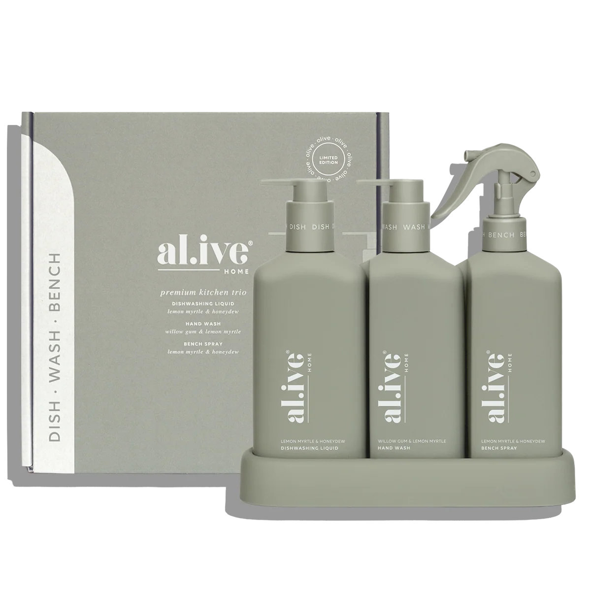 Al.ive Kitchen Trio - Willow Gum & Lemon Myrtle lemon myrtle & honeydew