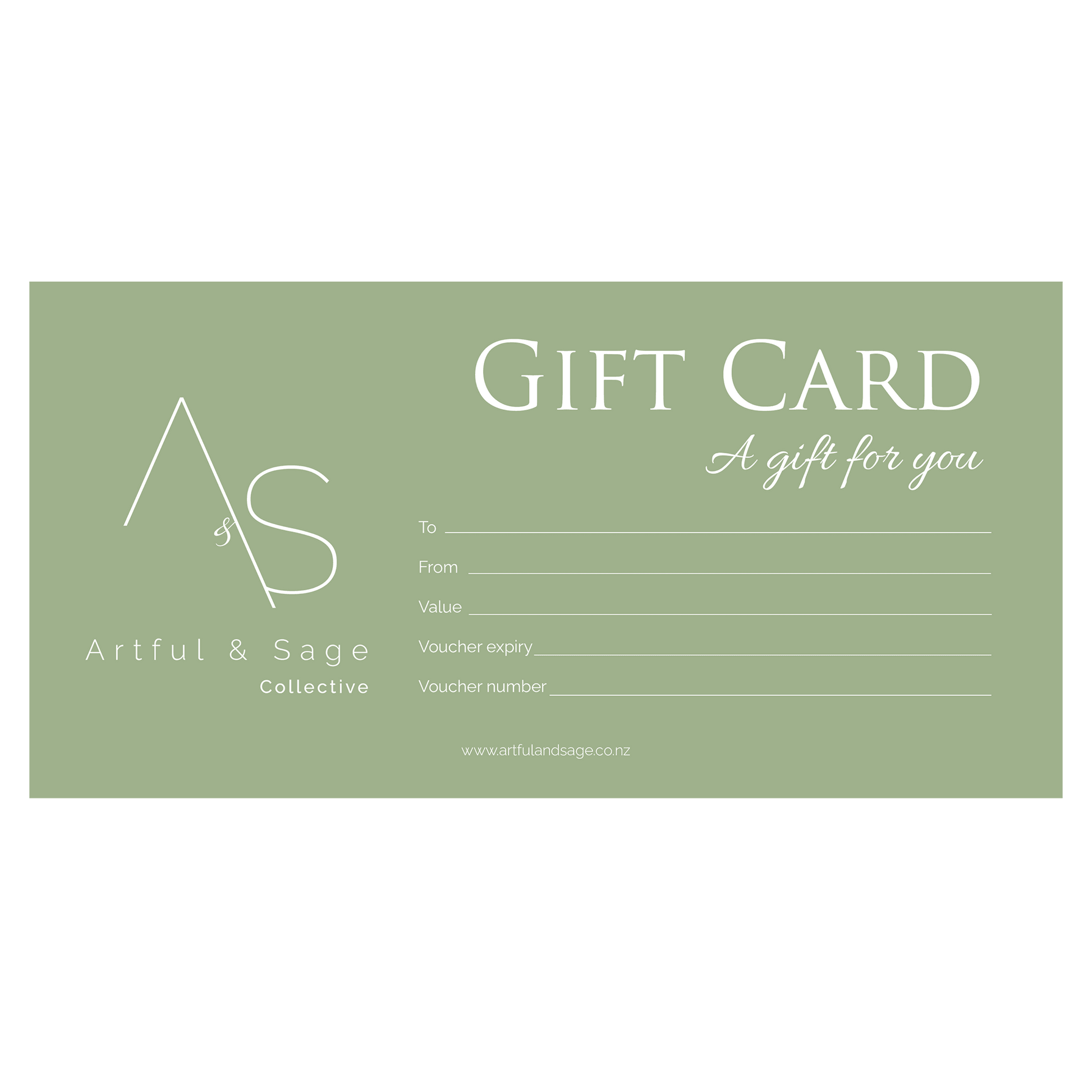 Artful and Sage Collective Gift Card (Digital Version) - Artful & Sage Collective