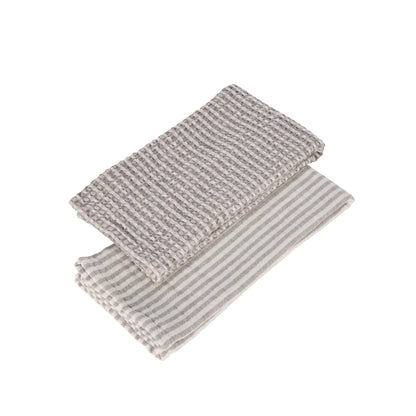 Heritage Stripe Cotton Tea Towel 2pcs Set