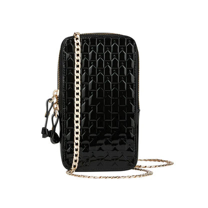 Monogram Mini Bag Black Patent Leather