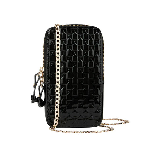Monogram Mini Bag Black Patent Leather