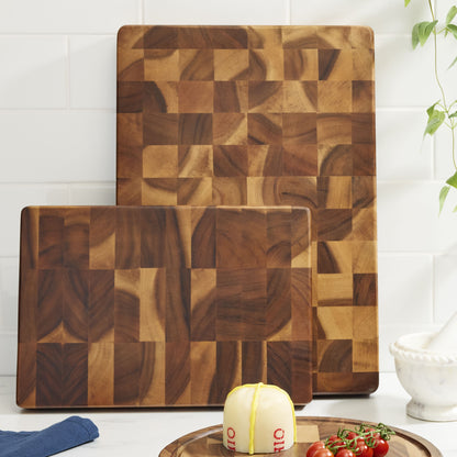 Acacia Wood End Grain Cutting Board
