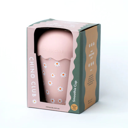 Pink Daisy Mini Smoothie Cup
