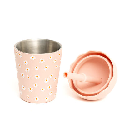 Pink Daisy Mini Smoothie Cup