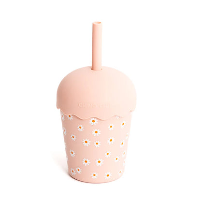 Pink Daisy Mini Smoothie Cup