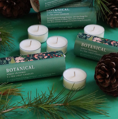 Botanical Christmas Scented Tealight 5 Pack